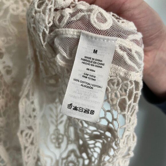 GRG. Montreal. Crochet, Lace Floral Pattern Tank Top. Size M. Womens. - Picture 5 of 7